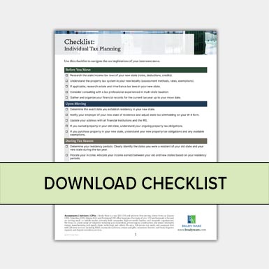 Moving Across State Lines? Don't Forget These Key Tax Considerations